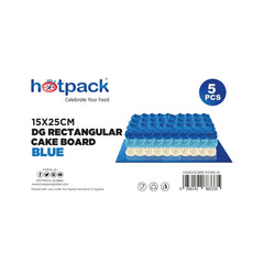 Blue Rectangular Cake Board 5 Pieces - Hotpack Oman