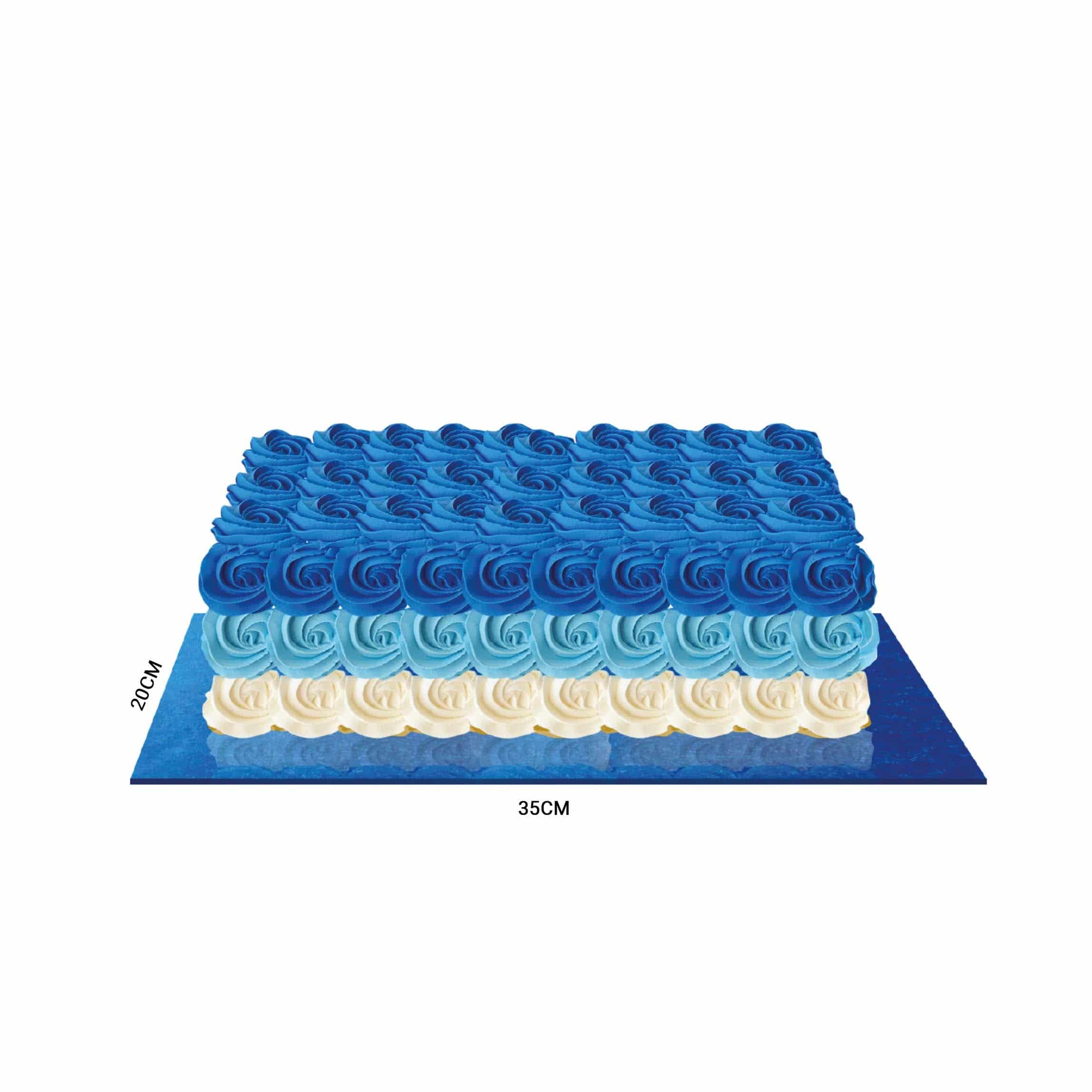 Blue Rectangular Cake Board 5 Pieces - Hotpack Oman