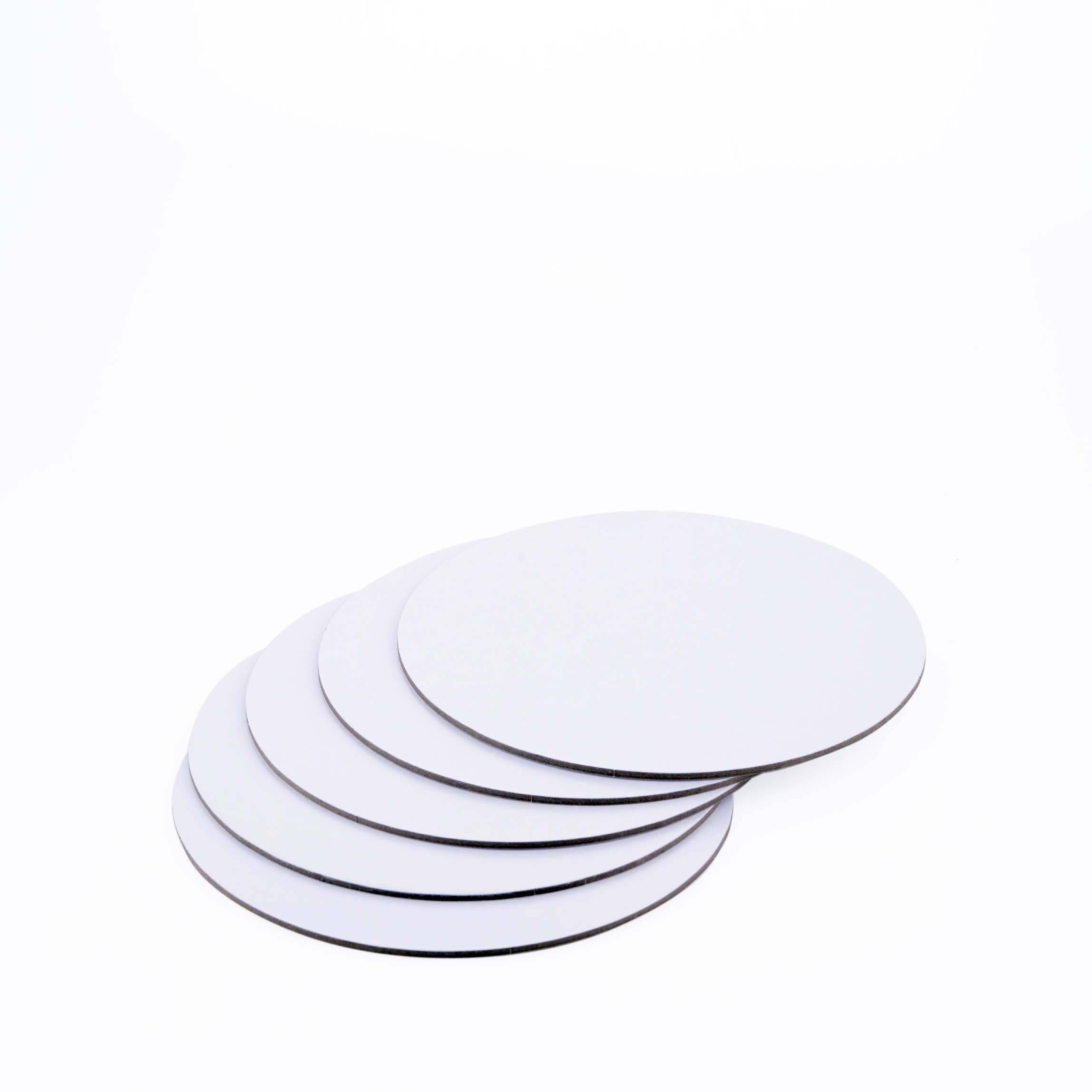 White Round Cake Board 5 Pieces - Hotpack Oman