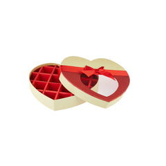 Chocolate Gift Box Heart Shape 21 Division - 1 Piece - Hotpack Oman