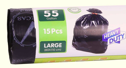 Heavy Duty Garbage Bags 60 Gallon Large 95 X 120 Cm