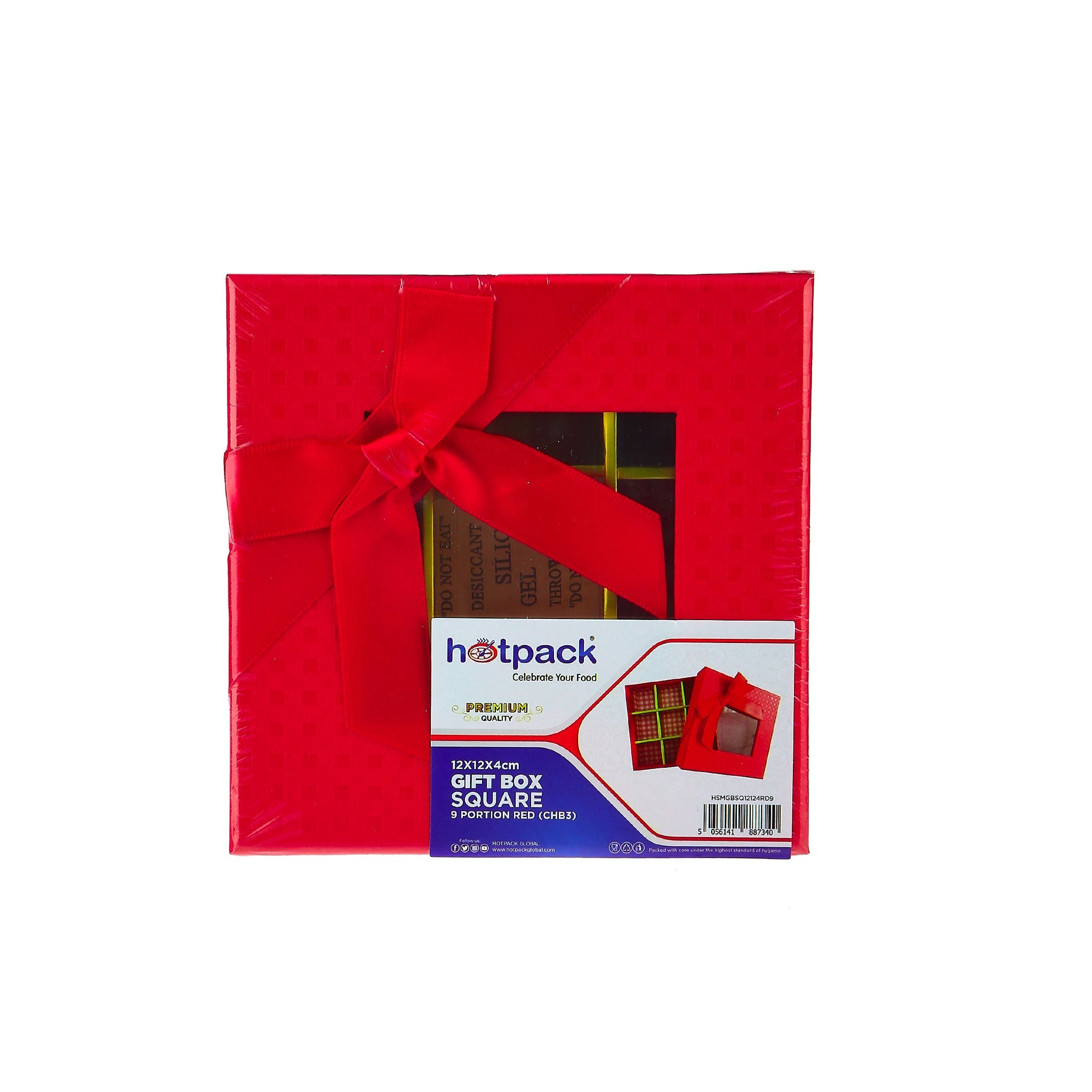 Square Chocolate Gift Box Shape 09 Division - 1 Piece - Hotpack Oman