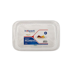 Rectangular Flower Clear Pyrex Disposable Tray - Hotpack Oman