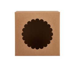 Kraft Cake Box Round With Window - Hotpack Oman