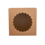 Kraft Cake Box Round With Window - Hotpack Oman