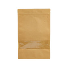 Kraft Resealable Paper Bag With Window