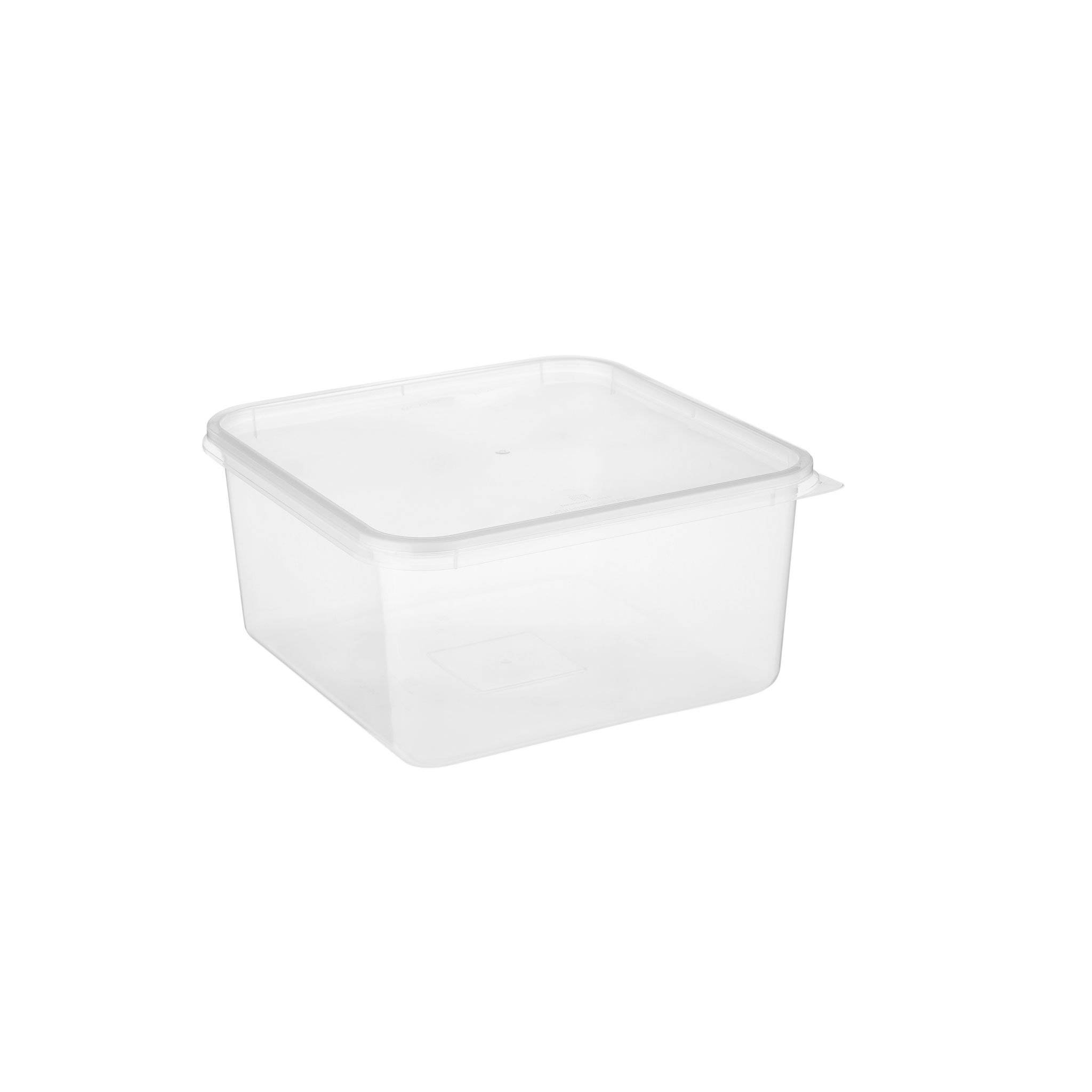 Clear Rectangular Microwavable Container 2000 ml 120 Pieces - Hotpack Oman