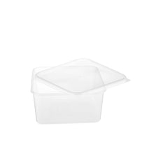 Clear Rectangular Microwavable Container 2000 ml 120 Pieces - Hotpack Oman