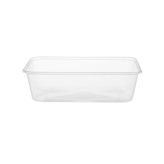 Clear Rectangle Microwavable takeaway Container 650ml - Hotpack Oman