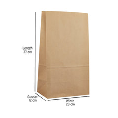 Eco Friendly Brown Square Bottom Paper Bags