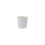 4 Oz White Ripple Paper Cups 1000 Pieces - Hotpack UAE