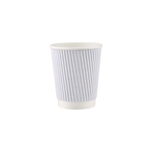 White Ripple Paper Cups - Hotpack UAE