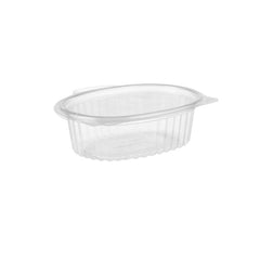 250 Pieces Clear Hinged Oval Container 250 ml - Hotpack UAE