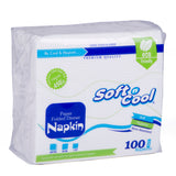 Soft N Cool Paper Folded Dinner Napkin 30 Cm 1 Ply