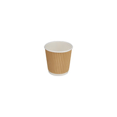 Kraft Ripple Paper Cups - Hotpack UAE